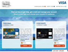 Tablet Screenshot of globaltravelwallet.com